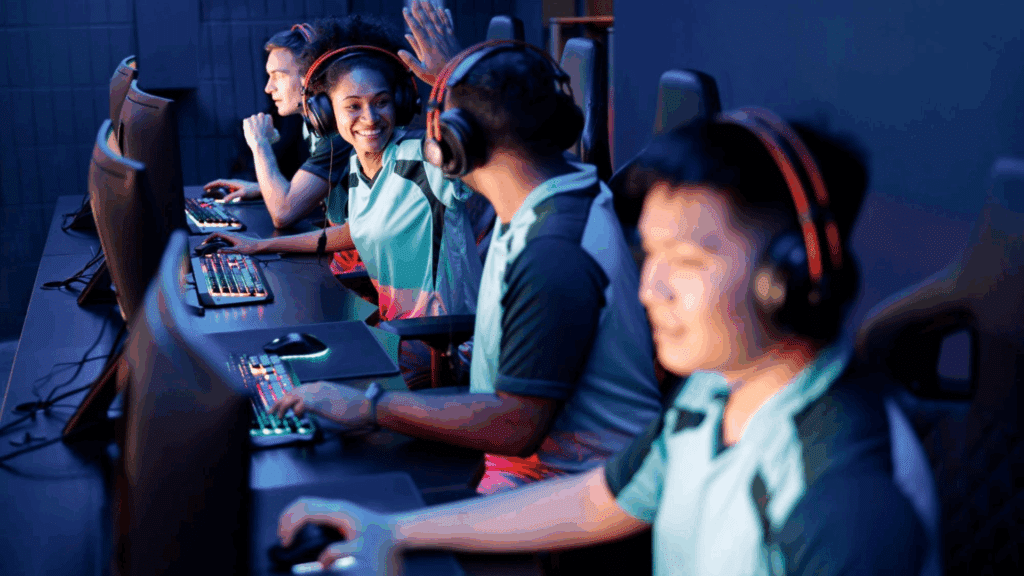 E-Sports Team Celebrating